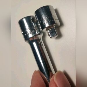 Craftsman USA 3/8 F To 1/4" M Socket Adapter G 4256 And 3/8 Extension 44264 -G-